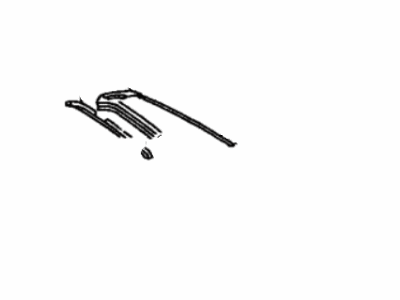 Toyota 61267-33020 Channel, Roof Drip Side, Rear Passenger Side