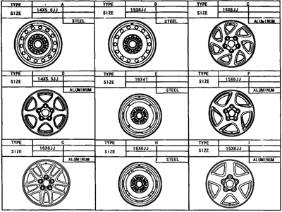 Toyota 42611-06070 Wheel, Alloy