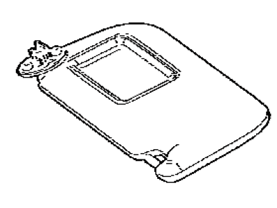Toyota 74310-47350-E0 Visor Assembly, Passenger Side