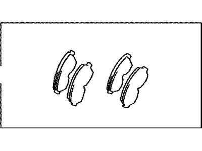 Toyota 04465-42060 Pad Kit,  Disc Brake,  Front