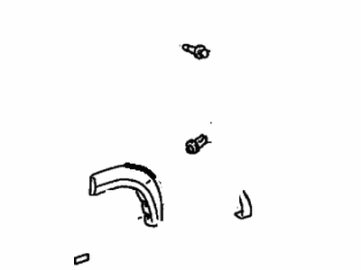 Toyota 75652-42020 Moulding, Quarter, Outside Driver Side