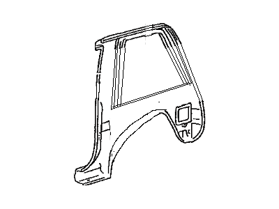 Toyota 61610-42011 Fender Assy,  Rear RH