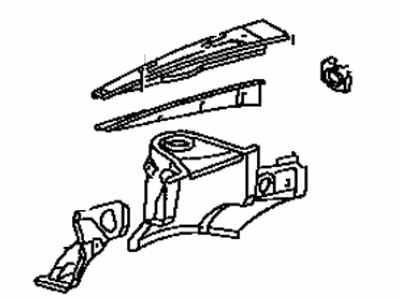 Toyota 53702-42030 Apron Sub-Assembly, Front Fender, Driver Side
