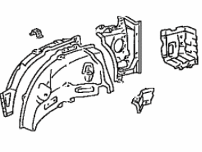 Toyota 61603-42903 Panel Sub-Assy,  Quarter Wheel House,  RH