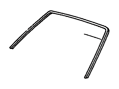 Toyota 75533-42020 Moulding,  Windshield,  Outside