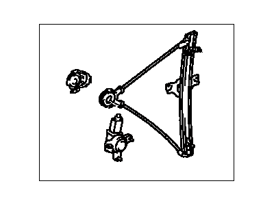 Toyota 69810-42012 Regulator Assy,  Front Door Window,  RH