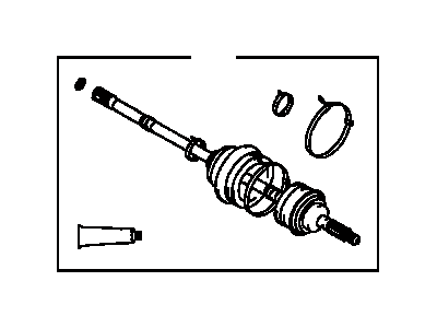 Toyota 43470-29228 Shaft Assy,  Front Drive Outboard Joint,  LH