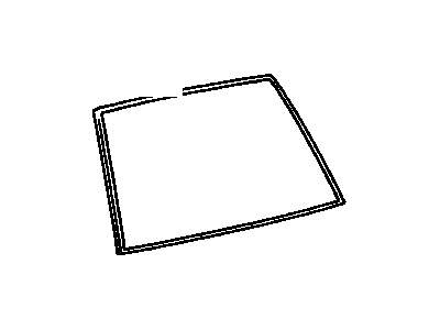 Toyota 68131-0W050 Glass,  Back Door