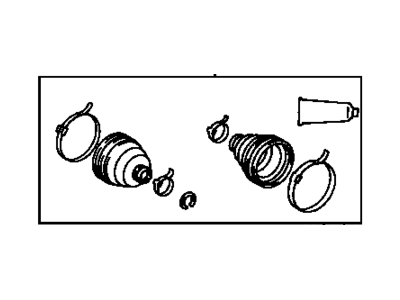 Toyota 04429-42020 Boot Kit,  Rear Drive Shaft