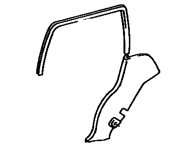 Toyota 62333-89107-E3 Trim,  Rear Door Opening,  RH