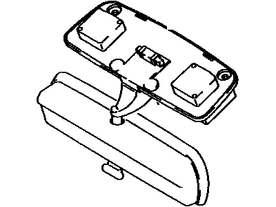 Toyota 87810-89140-B0 Mirror Inside, Rear Inner