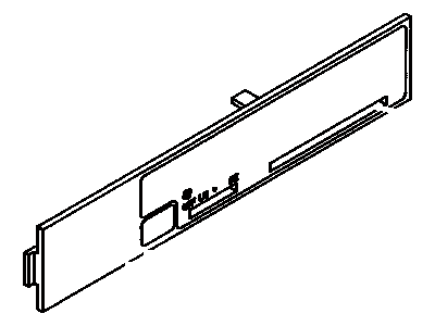 Toyota 55519-89150 Plate,  Heater Control Name