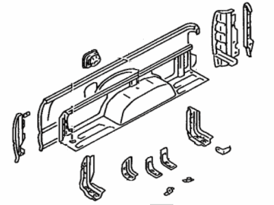 Toyota 65500-89337 Panel Assembly, Rear Body Side, Passenger Side
