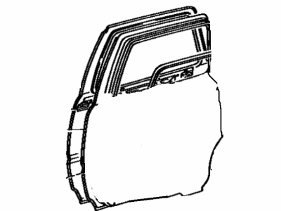 Toyota 67004-89109 Panel Sub-Assy,  Rear Door,  LH