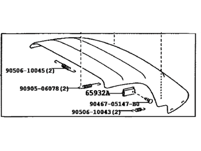 Toyota 65911-17020-E0 Cover,  Tarpaulin