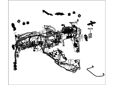 Toyota 82141-6AB00 Wire,  Instrument Panel