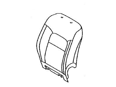 Toyota 71074-60L50-C2 Cover,  Front Seat Back,  LH(For Separate Type)
