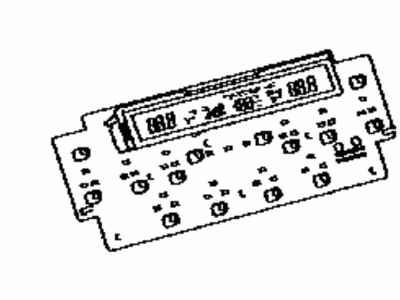 Toyota 55935-60110 Circuit, Center Cluster Module