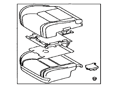 Toyota 71001-6BX30-A0 Cushion Assembly, Seat