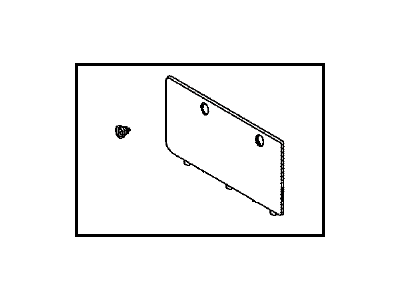 Toyota 64870-60020-B0 Cover,  Back Door Trim,  Upper,  RH