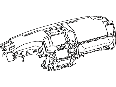 Toyota 55400-60030-E1 Pad Assy,  Instrument Panel Safety