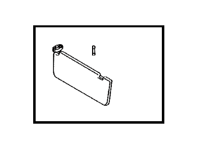 Toyota 74310-60A80-C1 Visor Assy,  RH