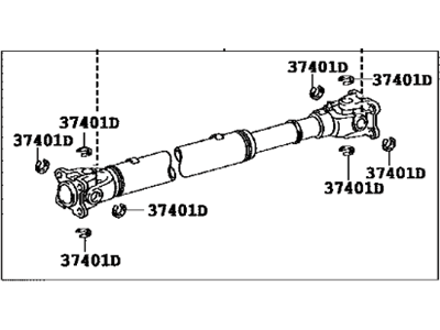 Toyota 37140-60610 Shaft Assy,  Propeller,  Front