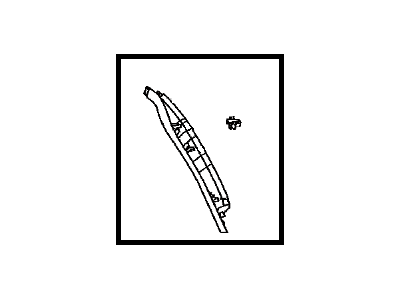 Toyota 67938-60090-B0 Garnish,  Back Door Side,  LH