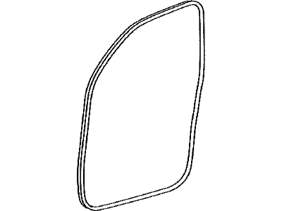 Toyota 62312-60140 Weatherstrip,  Front Door Opening Trim,  LH