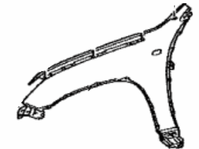 Toyota 53802-60C00 Fender Sub-Assy,  Front LH