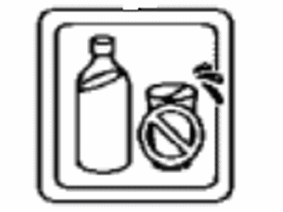 Toyota 74541-60010-C0 Label,  Bottle Holder Information