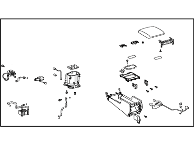 Toyota 88520-60D30-C0 Console Assembly