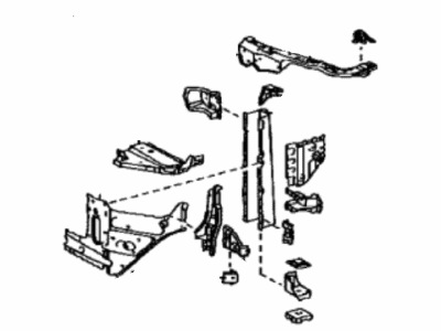 Toyota 53203-60270 Support Sub-Assy,  Radiator,  LH