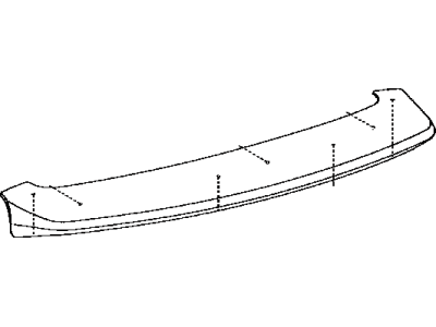 Toyota 76085-60020-J1 Spoiler Sub-Assy,  Rear