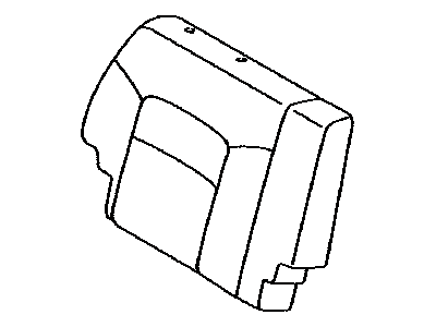 Toyota 79033-60C50-E1 Cover Sub-Assy,  NO.3 Seat Back,  RH