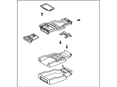 Toyota 72860-60050-A2 Box Assy,  Rear Seat Center Armrest