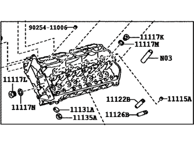 Toyota Land Cruiser Cylinder Head - 11102-38H20