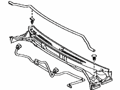 Toyota 55708-60090 Louver Sub-Assembly, Cowl Top Ventilator