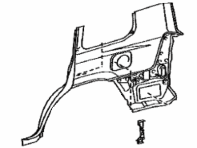 Toyota 60161-60890 Panel,  Quarter,  RH