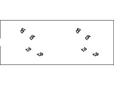 Toyota 04948-60040 Brake Pads Hardware Kit