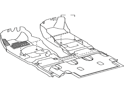 Toyota 58510-60E11-E1 Carpet Assy,  Floor,  Front