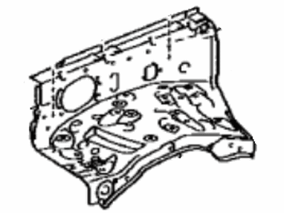 Toyota 53711-60880 Apron,  Front Fender,  Front RH