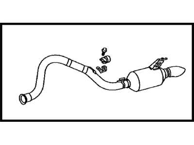 Toyota 17430-38550 Pipe Assy,  Exhaust,  Tail