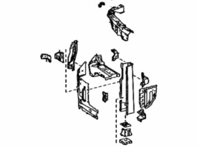 Toyota 53202-60260 Support Sub-Assy,  Radiator,  RH