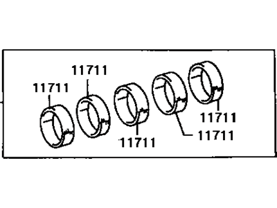 Toyota 11704-66020 Bearing Set,  Crankshaft