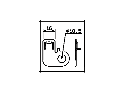 Toyota 82711-60230 Clamp, Wiring Harness