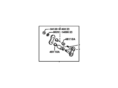Toyota 04481-60030 Spring Shackle, Front