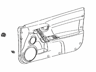 Scion 67620-21300-B1 Board Sub-Assy,  Front Door Trim,  LH