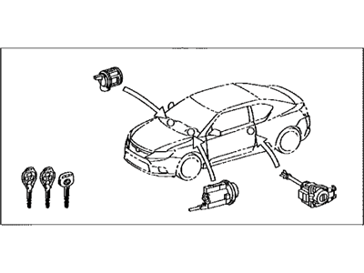 Scion 69005-21240 Cylinder Set,  Lock