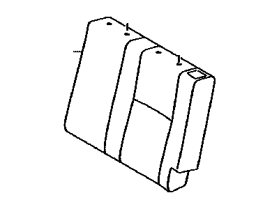 Scion 71078-21350-C3 Cover,  Rear Seat Back,  LH(For Separate Type)